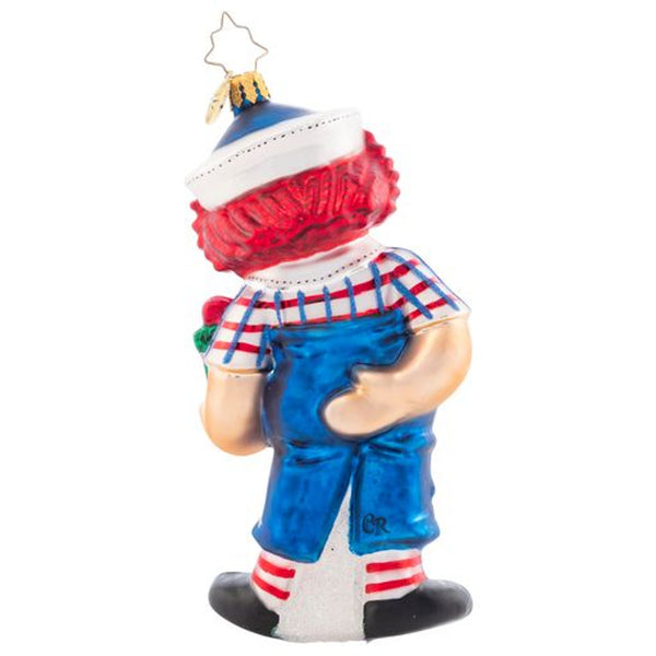 Christopher Radko Raggedy Andy Presents Christmas Ornament