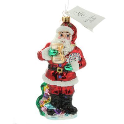 Christopher Radko Santa's Fan Mail Postman Ornament 0105490