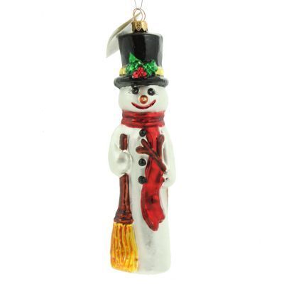 Christopher Radko Slim Chuckles Snowman Ornament 98-195-0