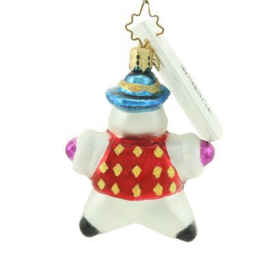 Christopher Radko Snow Star Snowman Little Gem Ornament 1010130