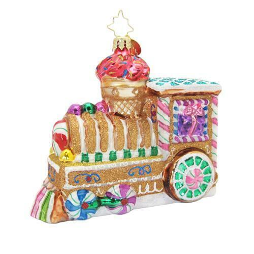 Christopher Radko Sugar Choo-Choo Candy Train Ornament
