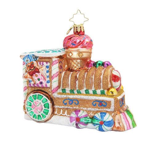 Christopher Radko Sugar Choo-Choo Candy Train Ornament