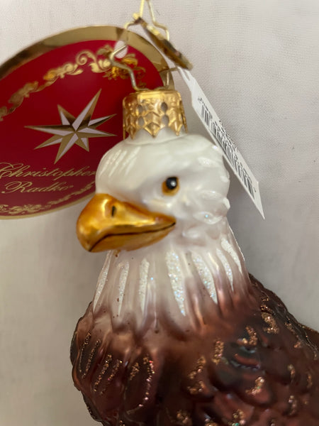 Christopher Radko Patriotic Stars & Stripes Bald Eagle ornament