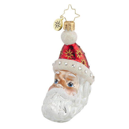 Christopher Radko MOON CREST NICK Little Gem Santa Ornament