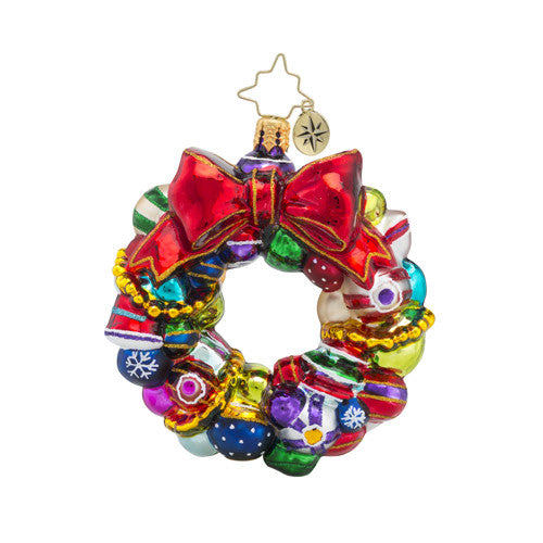 Christopher Radko Joyful Wreath Little Gem Ornament