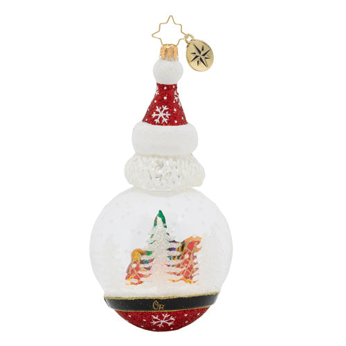 Christopher Radko Santa's Snowy Dome Ornament