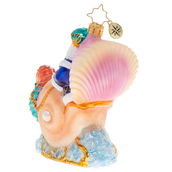 Christopher Radko A Seahorse Drawn Carriage King Neptune Ornament