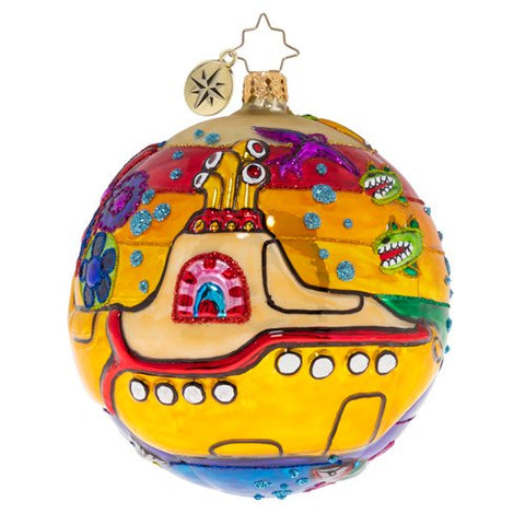 Christopher Radko Beatles Land of Submarines Ball Ornament