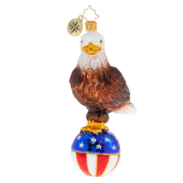 Christopher Radko Patriotic Stars & Stripes Bald Eagle ornament