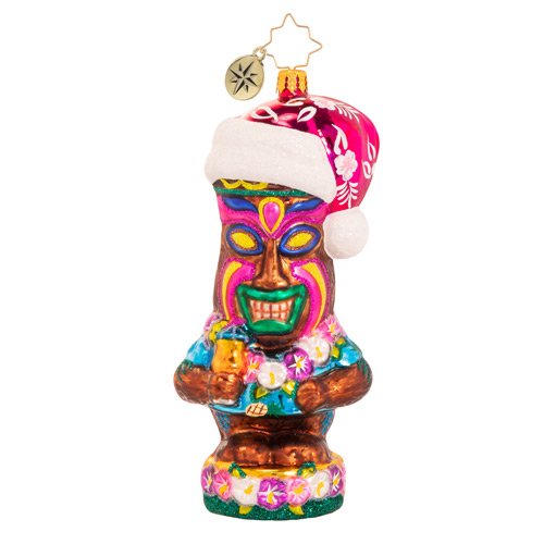 Christopher Radko Living For The Luau Tiki Hawaiian Ornament