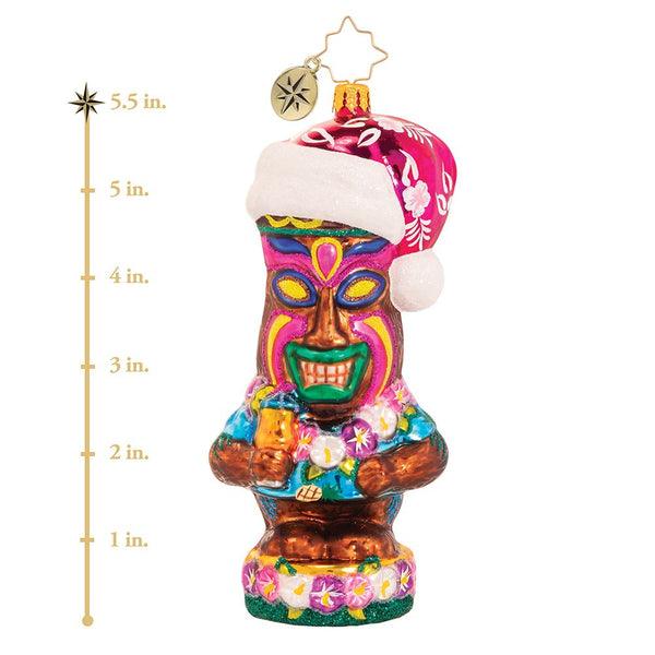 Christopher Radko Living For The Luau Tiki Hawaiian Ornament