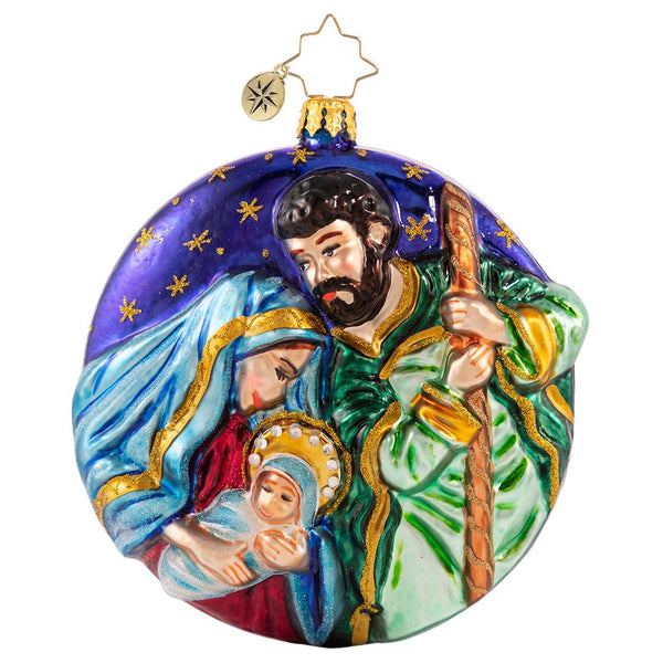 Christopher Radko A Holy Night Family Nativity 5" Ornament