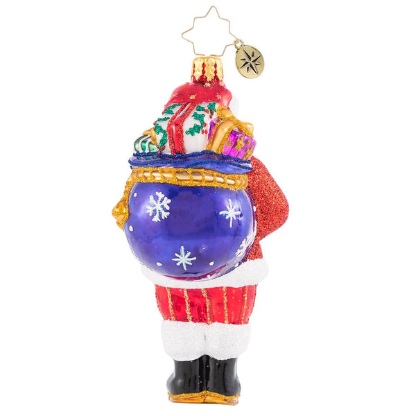Christopher Radko Delivering Delight Small Santa Ornament
