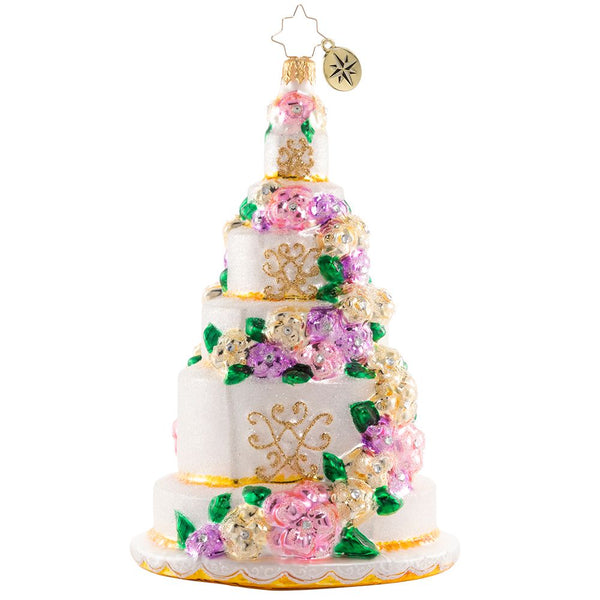 Christopher Radko Six-Tier Celebration Wedding Cake Ornament