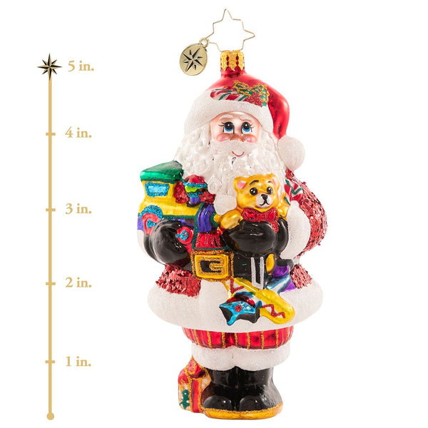 Christopher Radko Toys A-Plenty Santa Ornament
