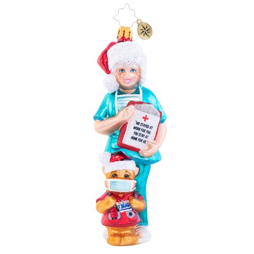 Christopher Radko Merry Medical Nurse Worker Ornament