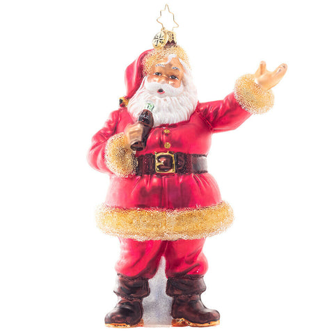 Christopher Radko Coca Cola Santa Classic Ornament