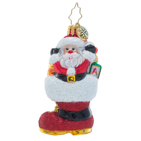 Christopher Radko Baby's Got The Boot Of Loot Little Gem Ornament