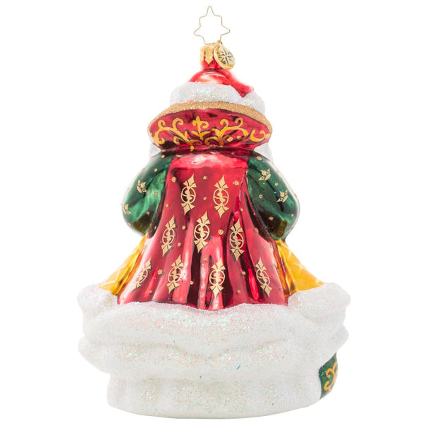 Christopher Radko Festive Finery Santa Ornament