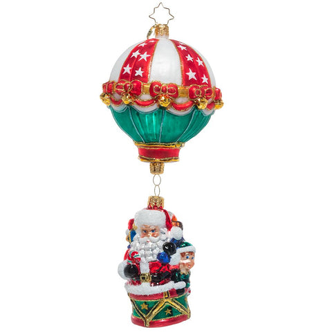 Christopher Radko Soaring To Holiday Heights Hot Air Balloon ornament