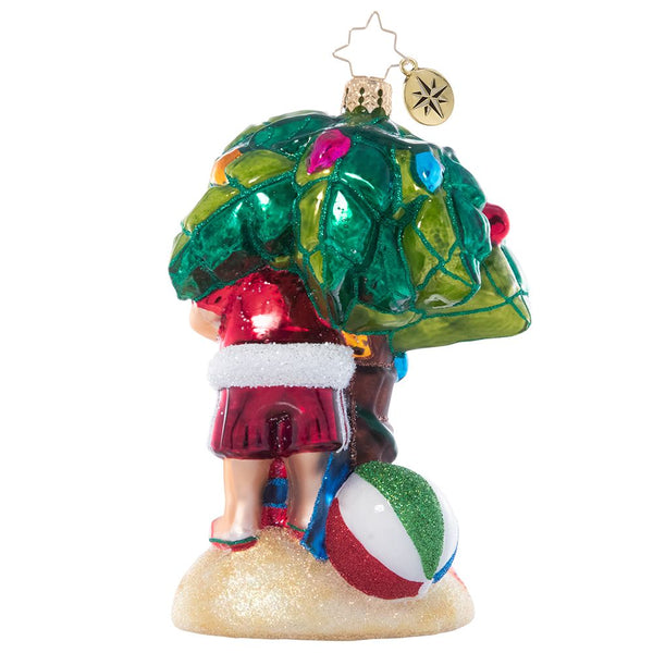 Christopher Radko Sandy Claus Santa Beach Ornament