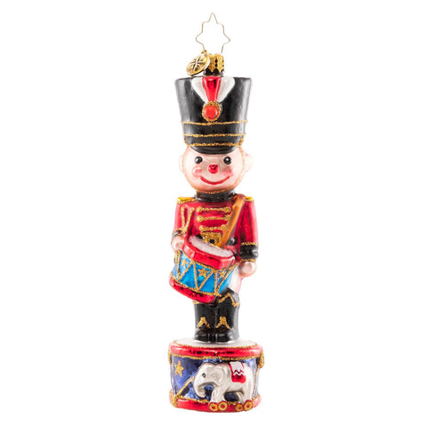 Christopher Radko Cheerful Toy Soldier & Drum Ornament