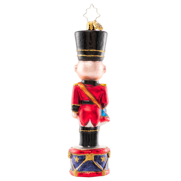 Christopher Radko Cheerful Toy Soldier & Drum Ornament