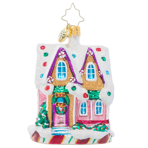 Christopher Radko Marvelous In Mint Little Gem Candy House Ornament