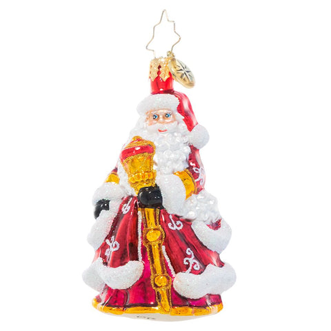 Christopher Radko An En-deer-ing St. Nick Santa LIttle Gem Ornament