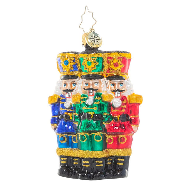 Christopher Radko The Nut-Cracking Pack Little Gem Nutcracker Trio Ornament