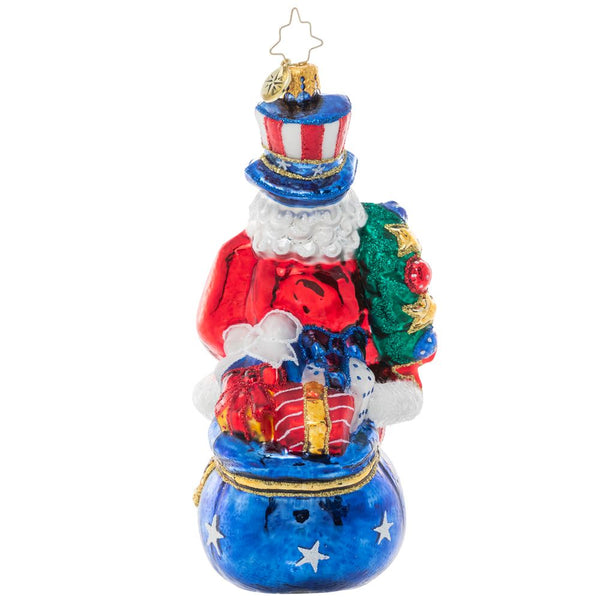 Christopher Radko Proud Patriot Santa 4th of July Ornament