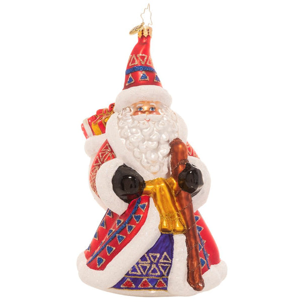 Christopher Radko Christmas Tradition Santa Ornament