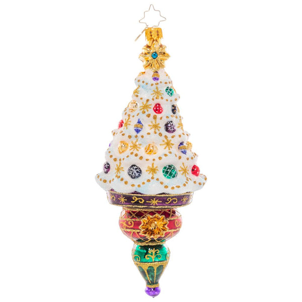 Christopher Radko Christmas Treasures Tree Bejeweled Drop Ornament