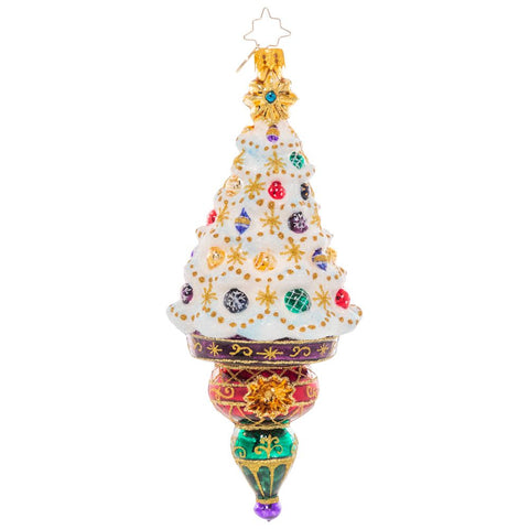 Christopher Radko Christmas Treasures Tree Bejeweled Drop Ornament