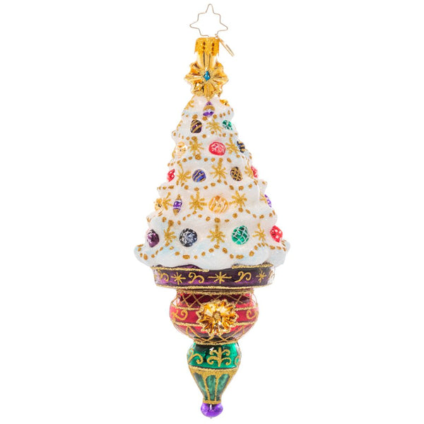 Christopher Radko Christmas Treasures Tree Bejeweled Drop Ornament
