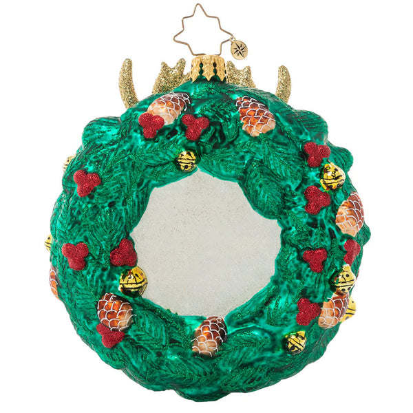 Christopher Radko Rustic Reindeer Wreath Ornament