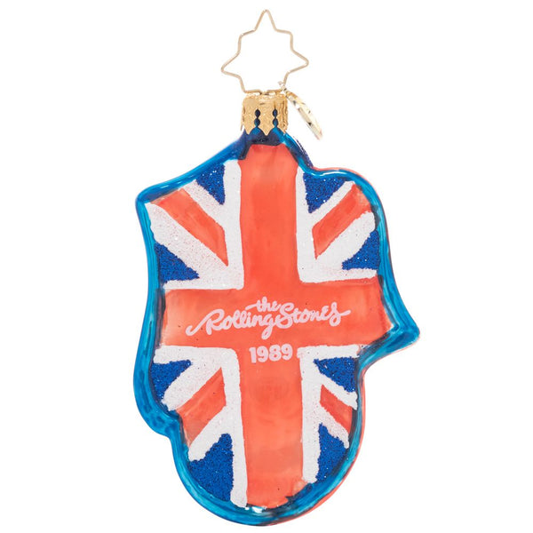 Christopher Radko Rolling Stones Licks Gem Steel Wheels Ornament