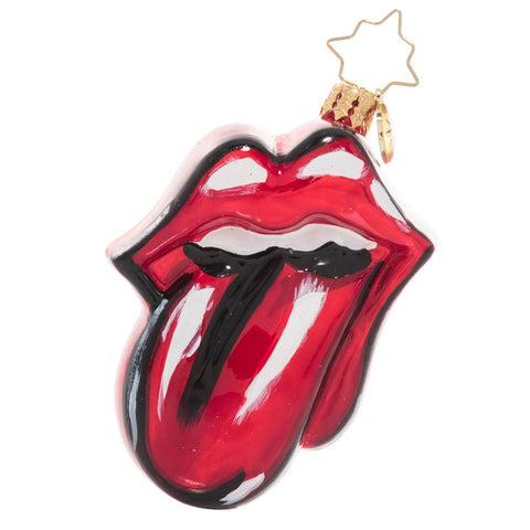 Christopher Radko Rolling Stones Licks Gem No Filter Ornament