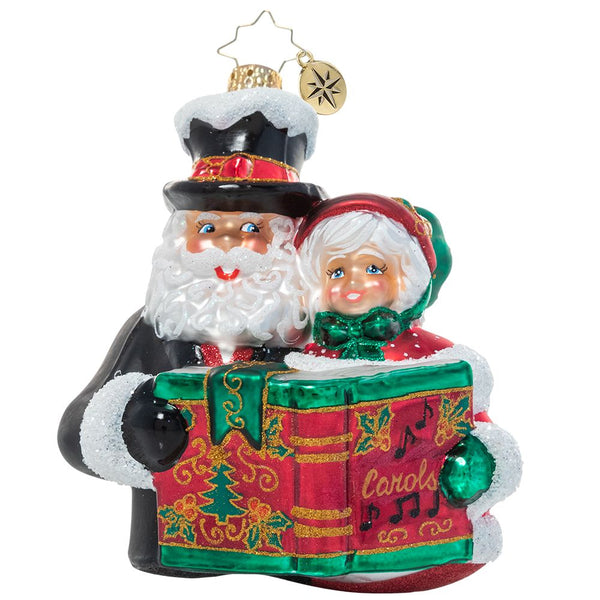 Christopher Radko A Dazzling Duet Caroling Couple Ornament