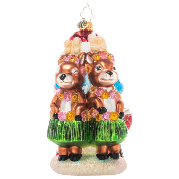 Christopher Radko Ho Ho Hula Santa Hawaiian Ornament