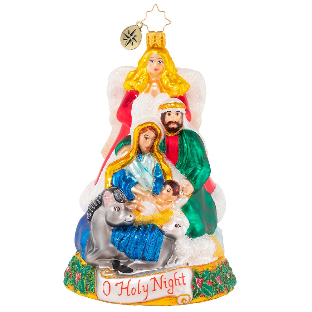 Christopher Radko All Is Calm And Bright Nativity Ornament