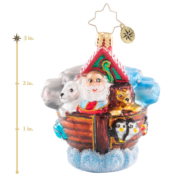 Christopher Radko Boarding Two By Two Little Gem Noah's Ark Ornament