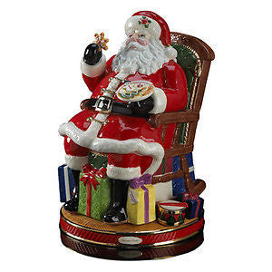 Christopher Radko MIDNIGHT TREATS SANTA COOKIE JAR New