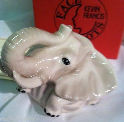 Kevin Francis FACE POTS ~ HINDUSTAN the Lucky White Elephant NEW in box LE774
