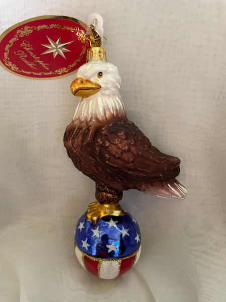 Christopher Radko Patriotic Stars & Stripes Bald Eagle ornament