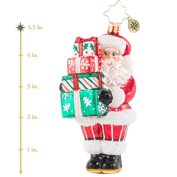 Christopher Radko Time To Celebrate! Santa Ornament