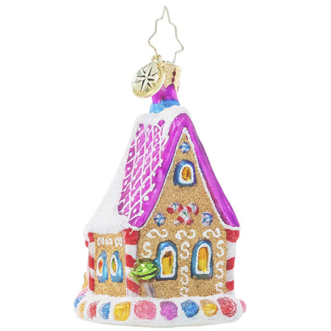 Christopher Radko The Confectioner's Chalet Gem Pink Candy House Ornament