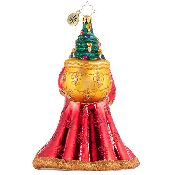 Christopher Radko Dreaming Of Evergreen Santa Long Robe Ornament