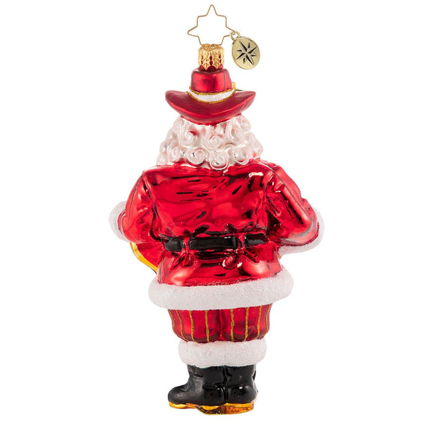 Christopher Radko His Heart Belongs To Texas Santa Ornament