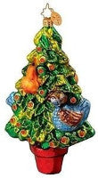 Christopher Radko FIRST DAY FARE Partridge Pear Tree Ornament